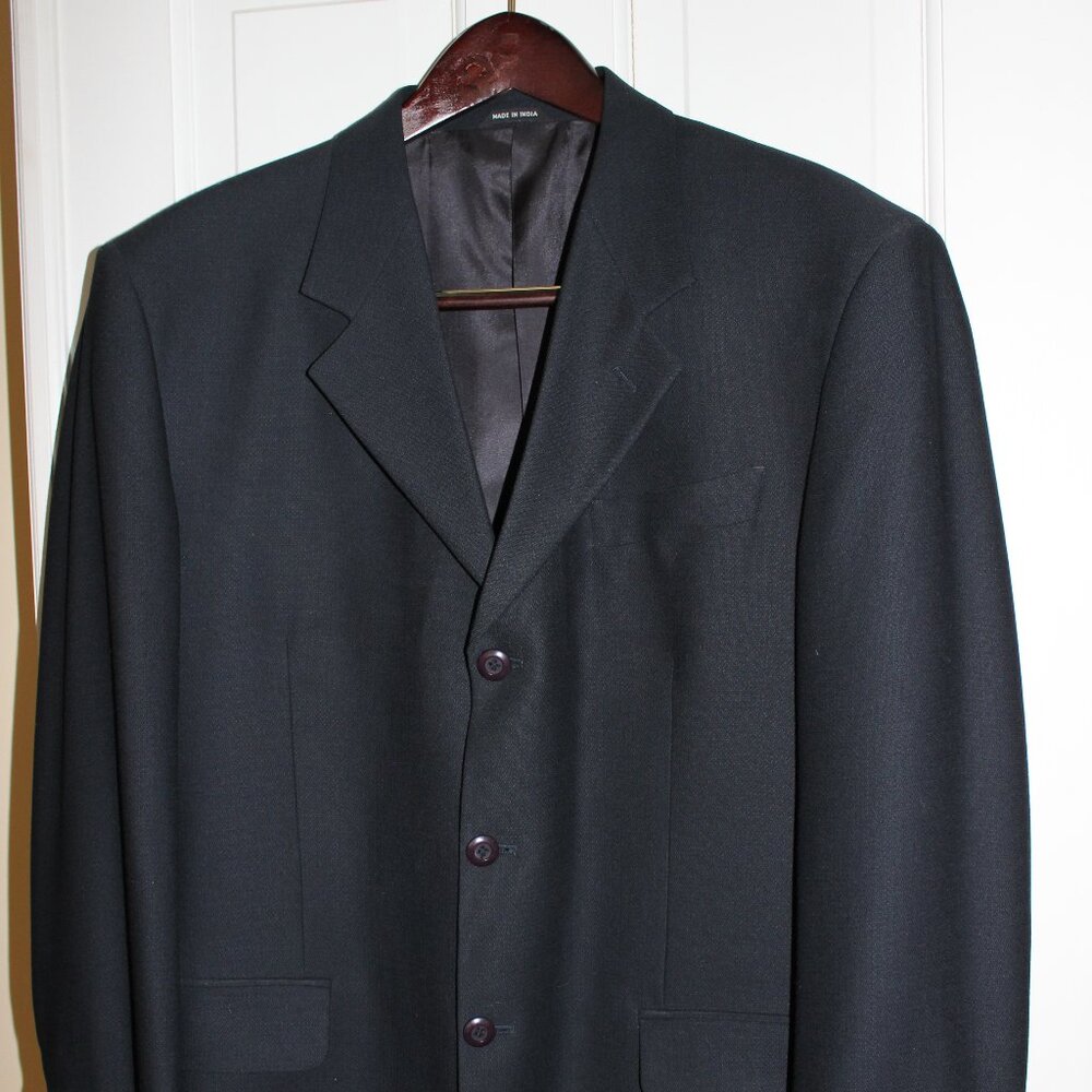 Bachrach 42R Navy Wool Sport Coat